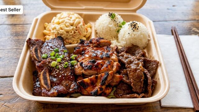 standard hawaiian bbq plate
